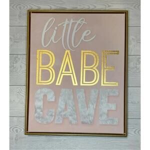 “Little Babe Cave” Baby Girl Boho Nursery  wall Art 16x20